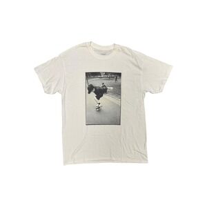 Leroy Republique Graphic Tee Mens XL White Excellent Benjamin Deberdt Skater